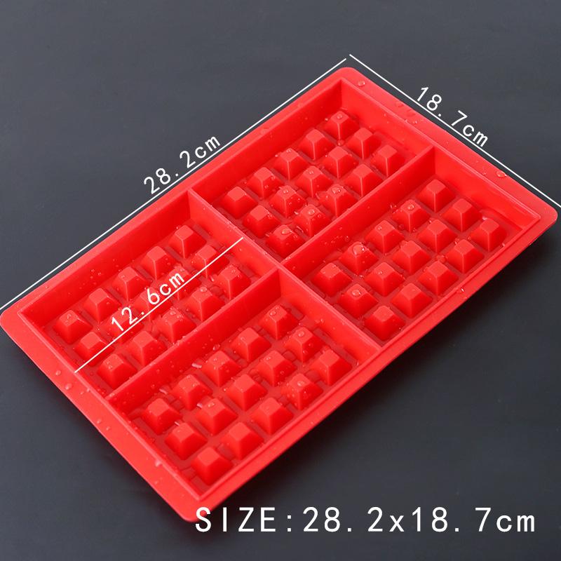 Chịu Nhiệt Cao Silicone Bánh Quế Bộ Tạo Khuôn Hình Bánh Xốp Khuôn Bánh Nướng Dụng Cụ Hình Vuông Bánh Quy Bộ Tạo Khuôn Hình