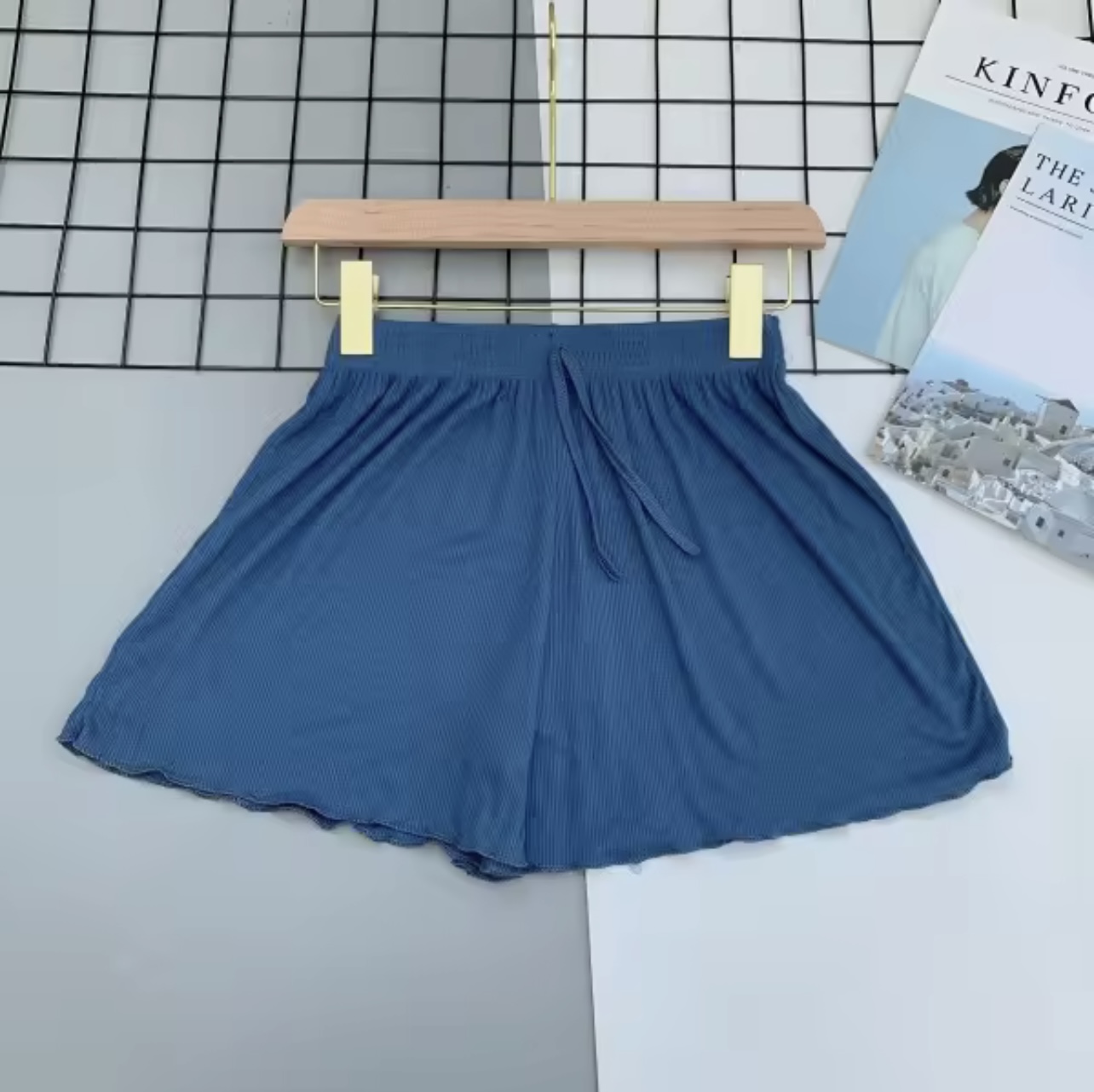 Quần đùi nữ mặc nhà, vải tăm lạnh, đai chun, ống rộng quần đùi nữ đẹp, quần sọt nữ, quần short nữ, quần sooc nữ, quần short đùi nữ mềm mát mặc mùa