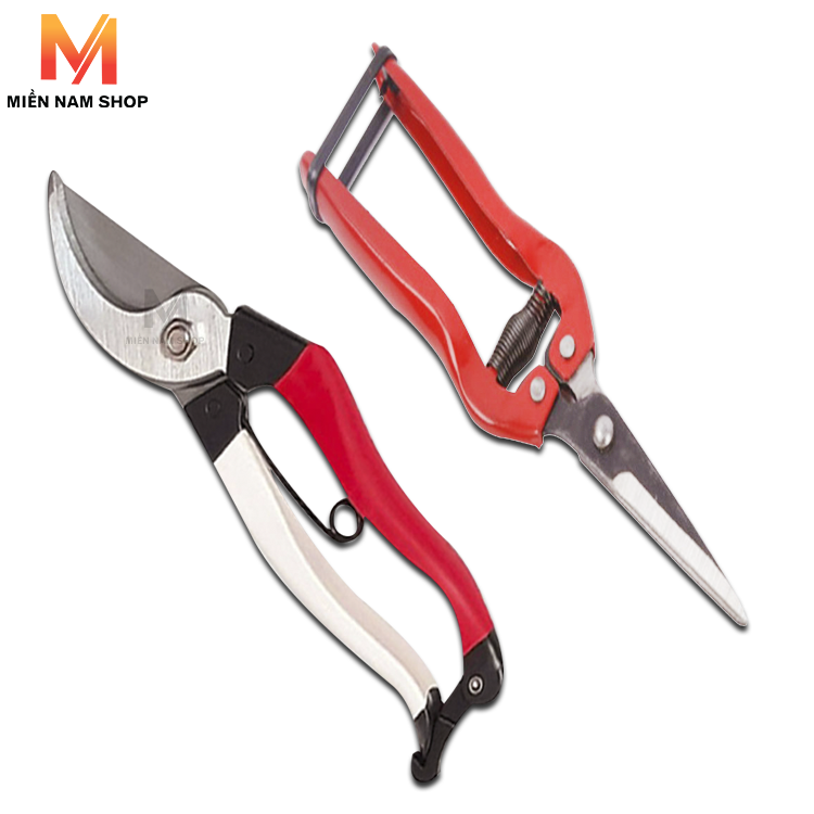 Combo Kéo cắt tỉa cành hoa lá 185cm - CT69 + Kéo cắt tỉa cành (To và Nhỏ)