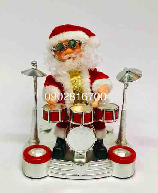 Đồ chơi ông già Noel đánh trống