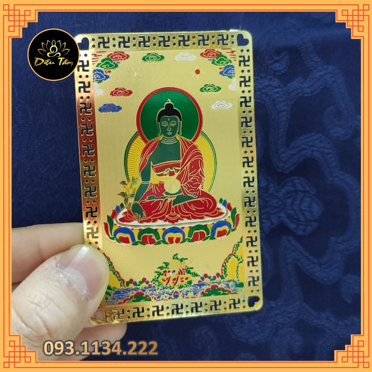 Thẻ kinh tượng phật dược sư cầu an
