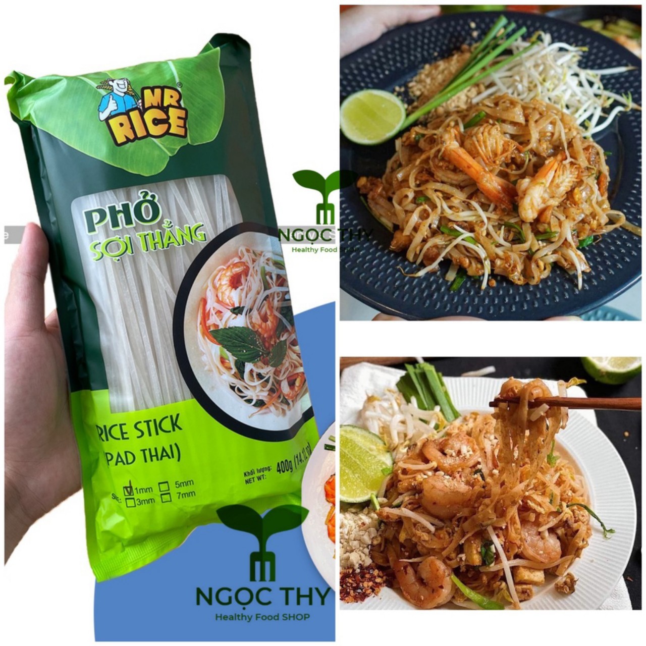 Pad Thái phở sợi thẳng Duy Anh Foods gói 400gr