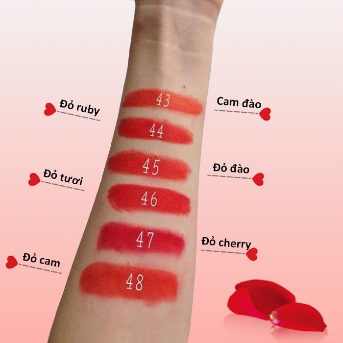 Son Thỏi Miss Rose 3D siêu lì và mềm môi - vỏ trắng - sang chảnh