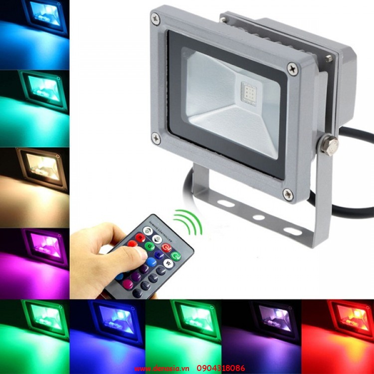 Đèn Pha Led 10W-20W-30W-50W Siêu Sáng (Trắng, Vàng, Dương, Lá, Đỏ, Đổi Màu)