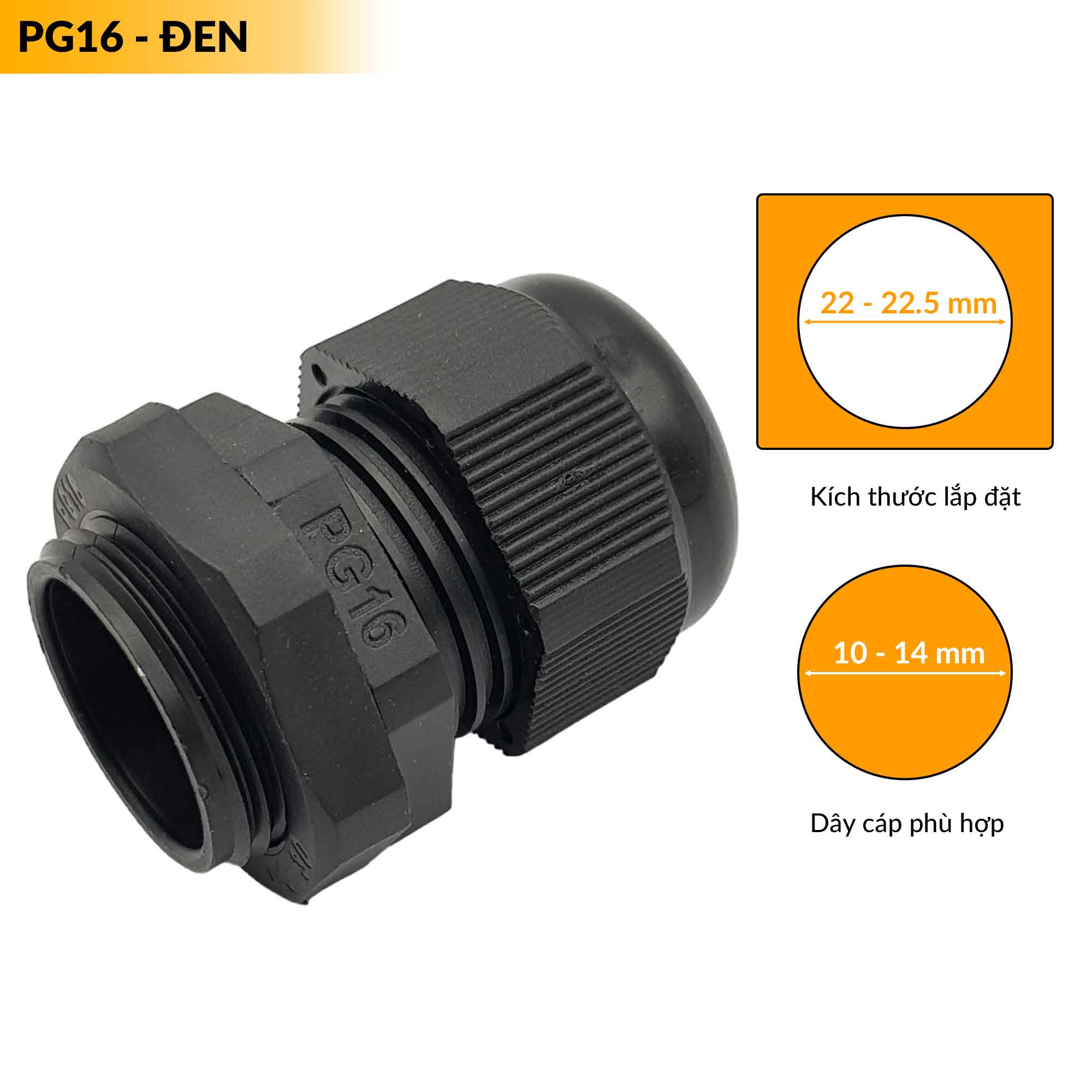 Ốc siết cáp nhựa (luồn dây điện)