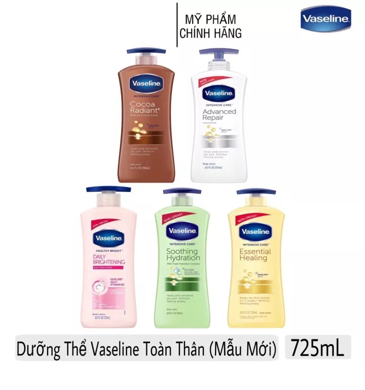 Dưỡng thể Vaseline Intensive Care Advanced Repair 725ml - trắng