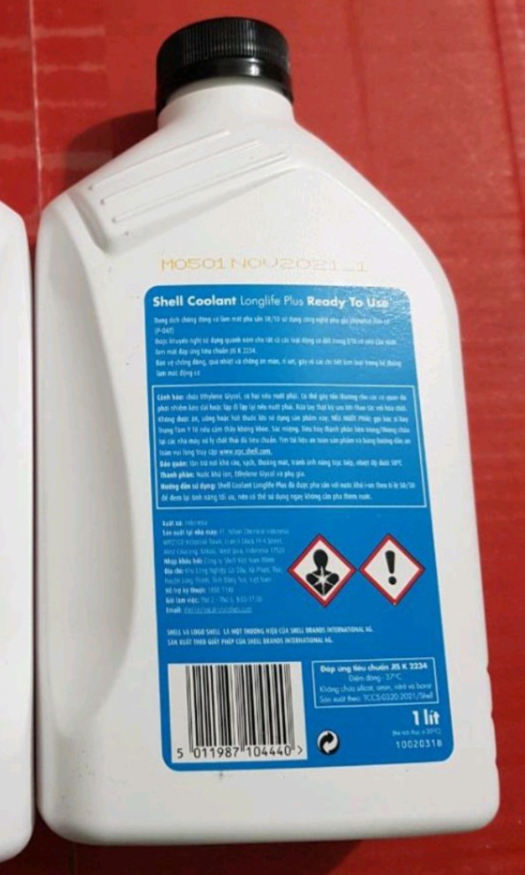 [Nước giải nhiệt 1L] Nước mát Shell Coolant Longlife Plus 1L