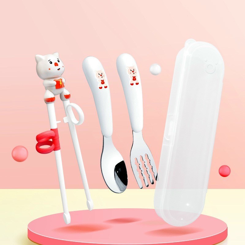 Set thìa đũa ăn dặm cho bé gồm ( đũa , dĩa, thìa)