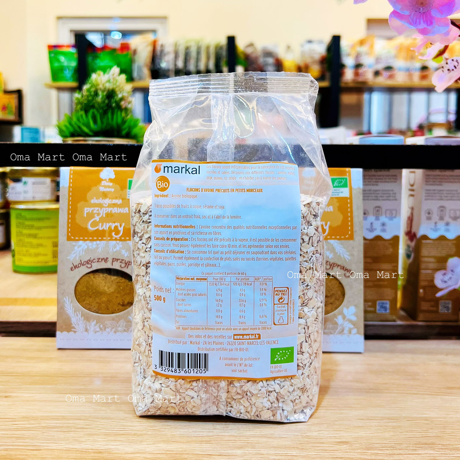 Oats rolled thin organic MARKAL 500g