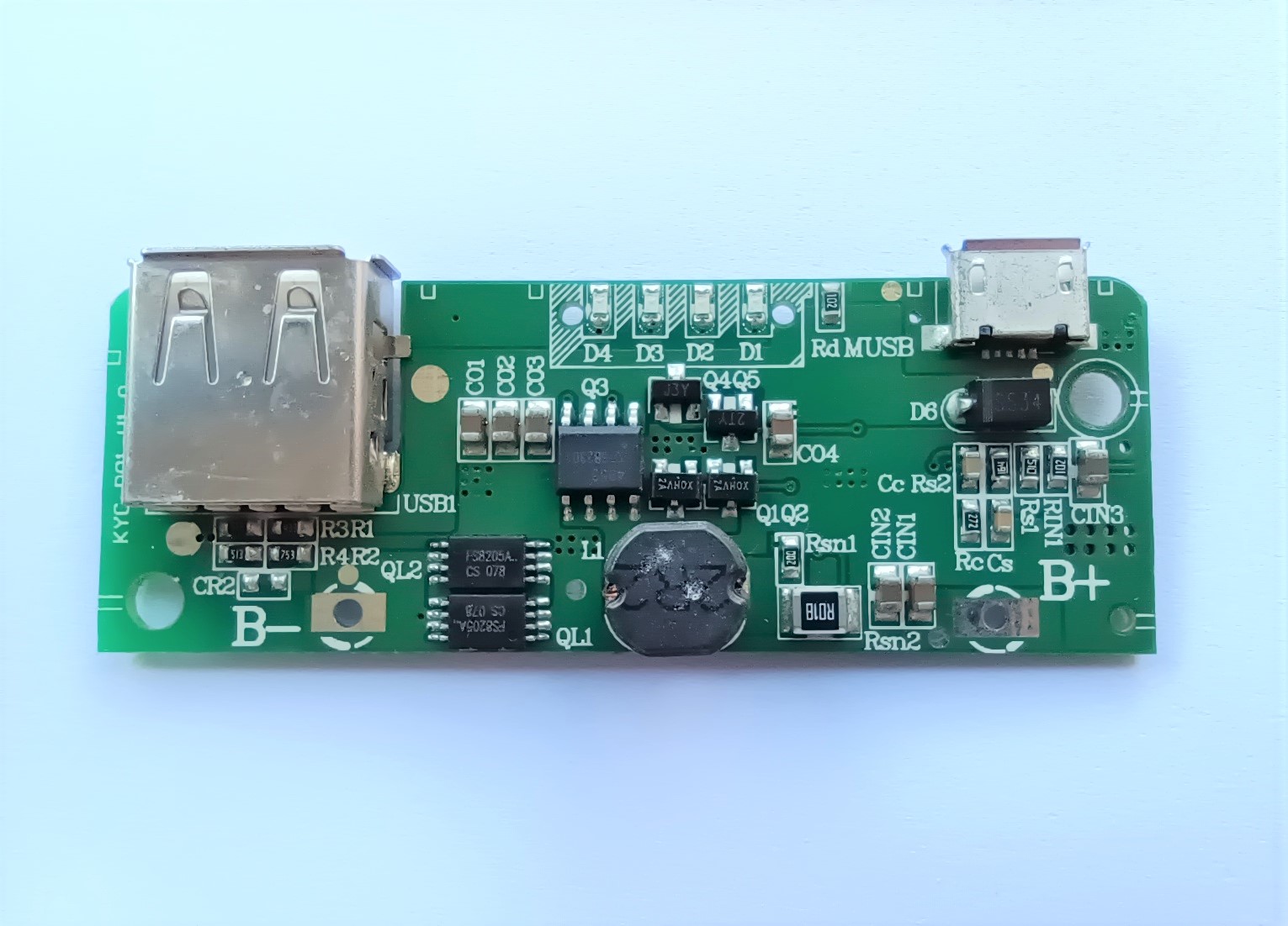 Mạch sạc dự phòng 1 cổng USB 2A (KV0012)