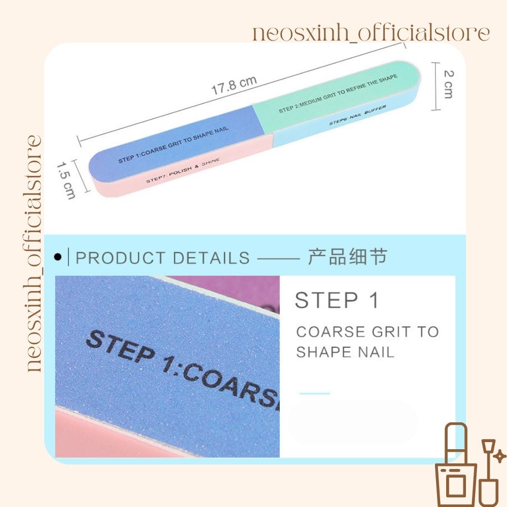 Dũa Móng Tay 6 Mặt Tiện Lợi - Neosxinh Nails