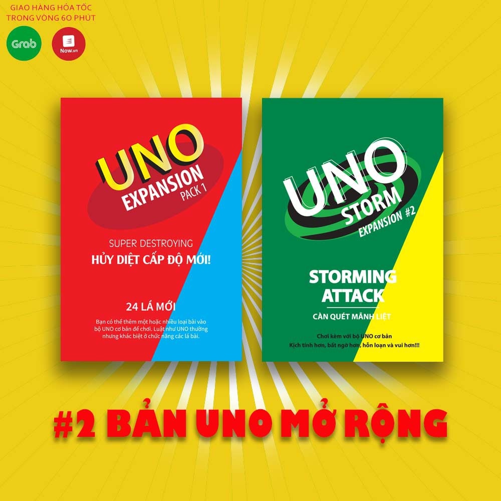 Bài UNO mở rộng 2 bản 45 LÁ SIÊU CHẤT(NHIỀU LÁ HƠN CÁC BỘ MỞ RỘNG KHÁC) [ SHOP 1000 ĐƠN ]