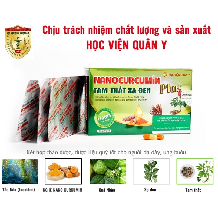 Nano Curcumin Tam Thất Xạ Đen Plus