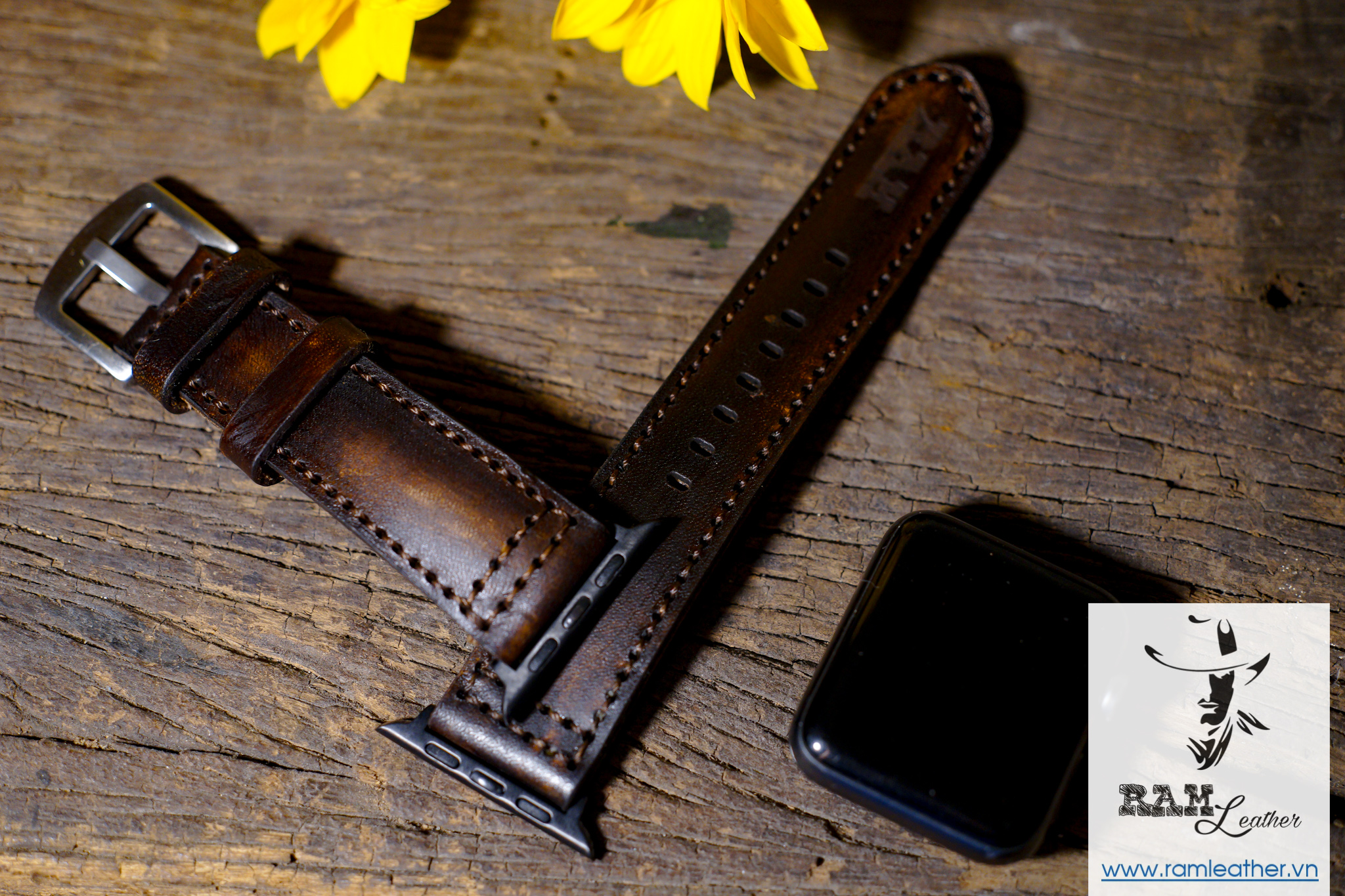 WATCH STRAPS DOUBLE COW LEATHER REAL