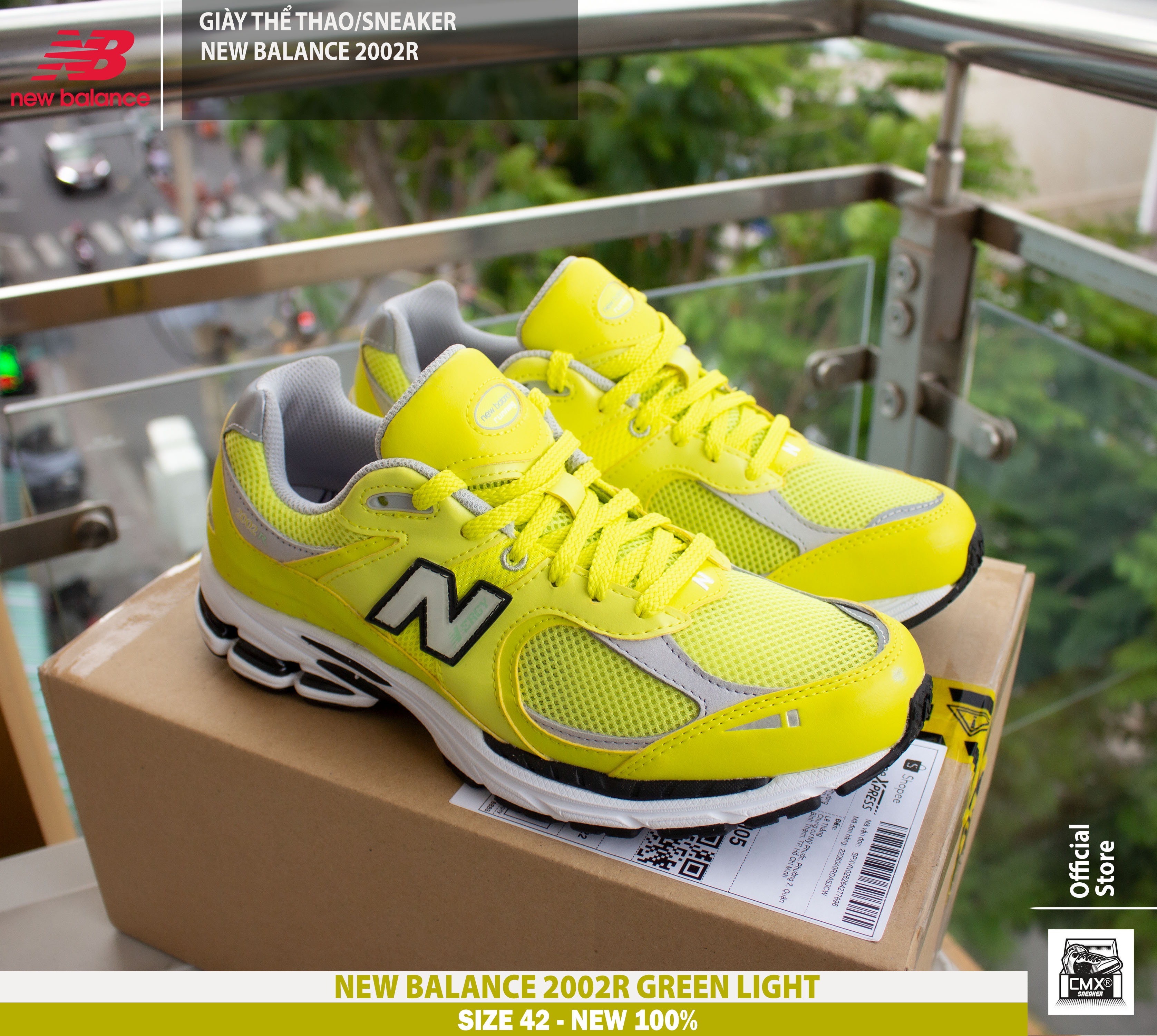 😘 [ HÀNG CHÍNH HÃNG ] Giày New Balance 2002R Green Light - AUTHENTIC 100%