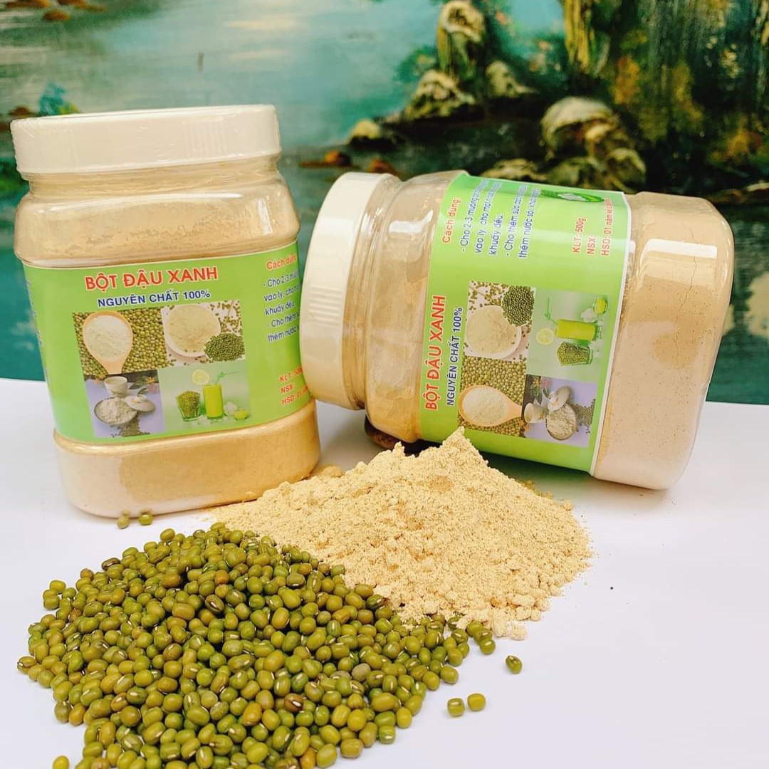 (Freeship) Bột đậu xanh nguyên chất hủ 500gr