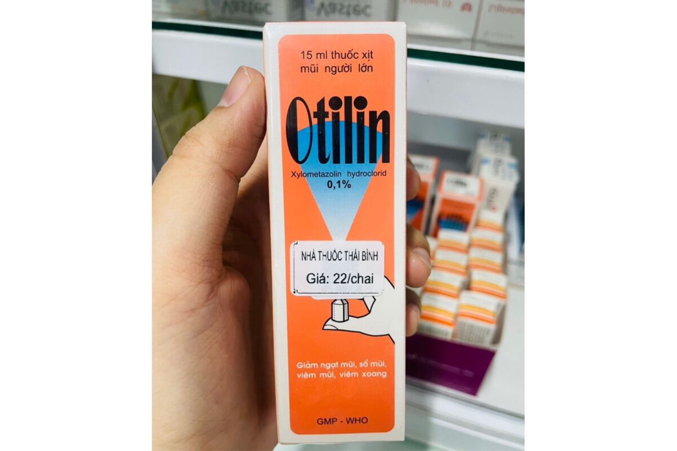 [Cam kết chính hãng] Xịt mũi Otilin cho người lớn mẫu mới  0.1% chai 15ml