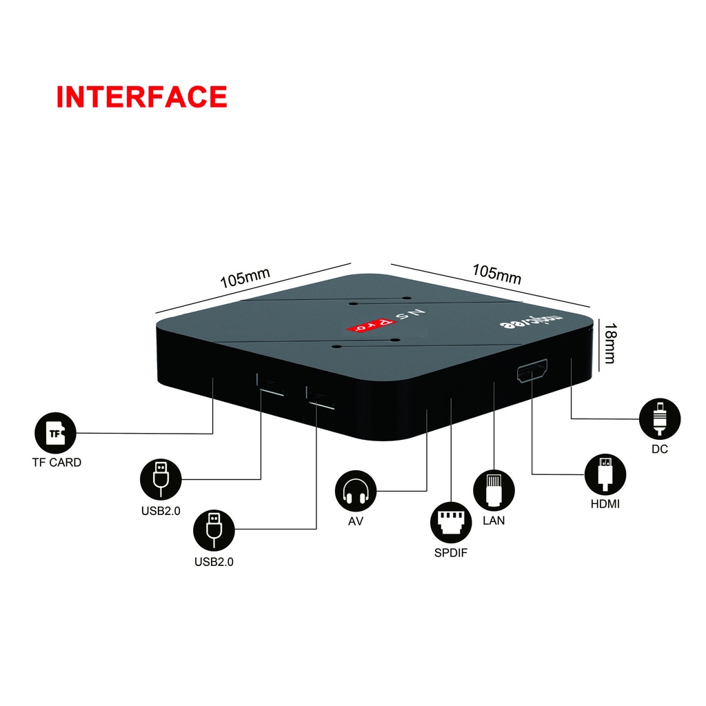 Android tivi box Magicsee N5 pro 2023 Android 11 - Ram 4GB - Rom 32GB - Chip S905W2