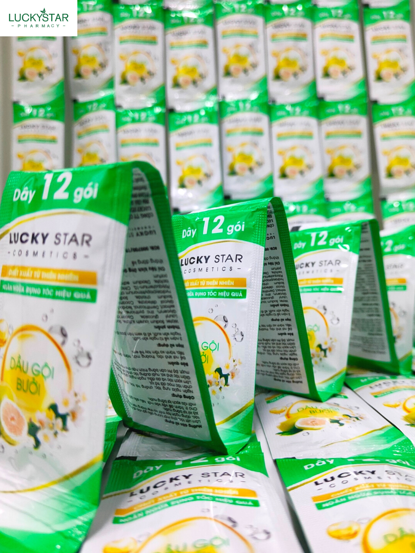 Dầu Gội Tinh Chất Bưởi Lucky Star Gói 6gr