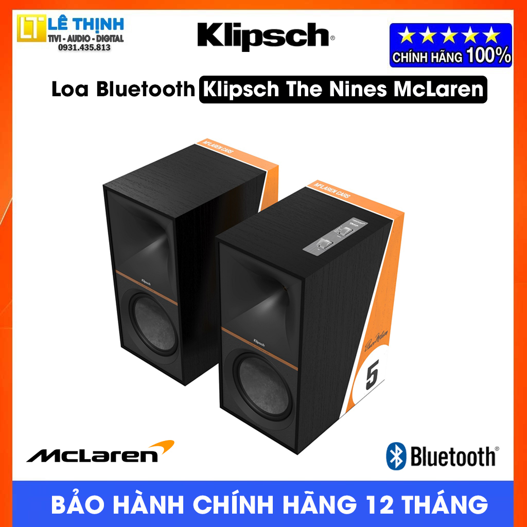 Loa Bluetooth Klipsch The Nines MC Laren Edition | 240W - Hãng phân phối - Bảo hành chính hãng 12 tháng