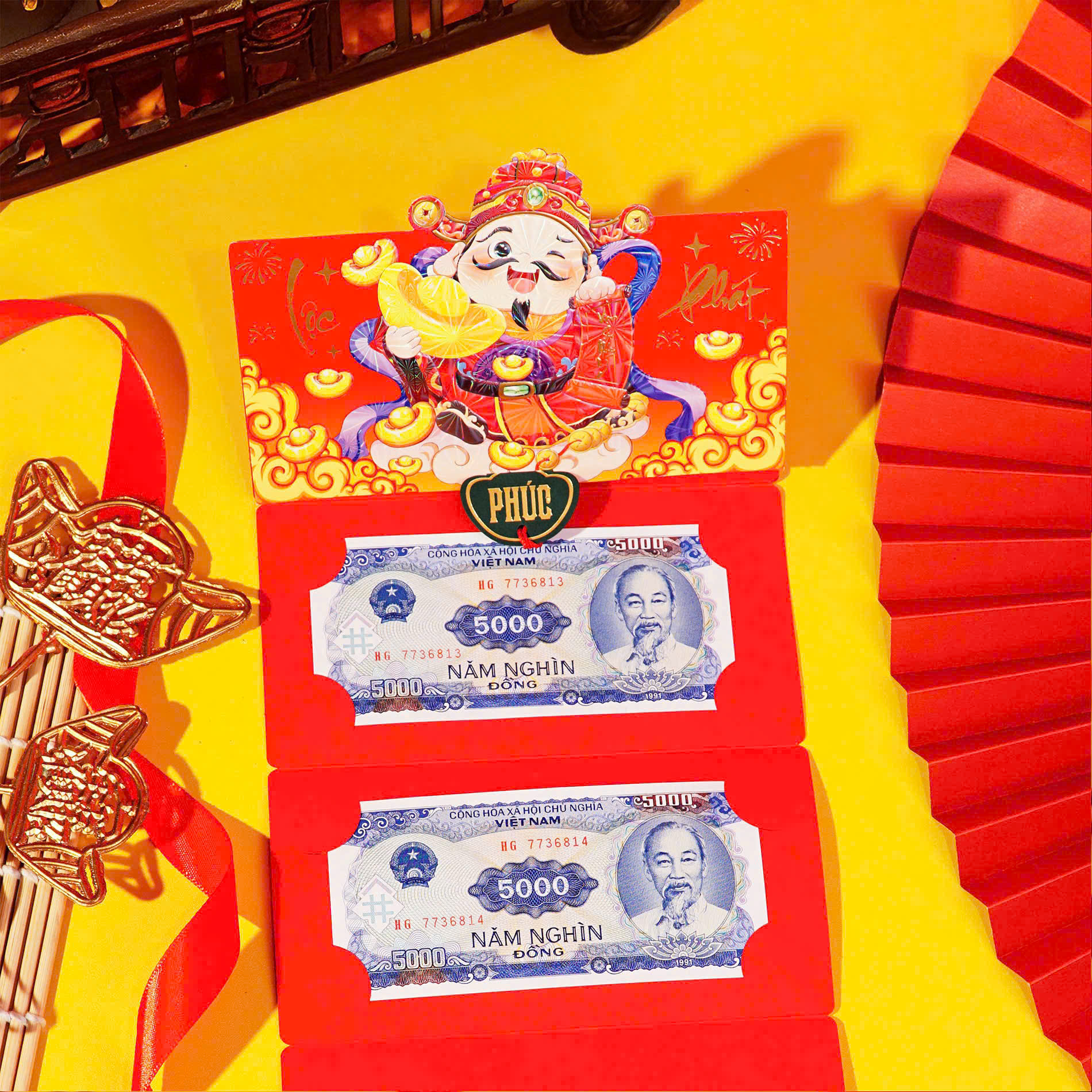 [ hàng sẵn sll ] Sỉ 10 bao lì xì xếp ngăn cao cấp 2 ngăn - 6 ngăn hàng thiết kế