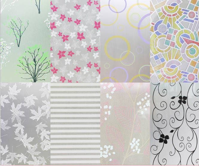 1M Decal giấy dán kính mờ khổ rộng 60Cm (có sẵn keo dán) BST002
