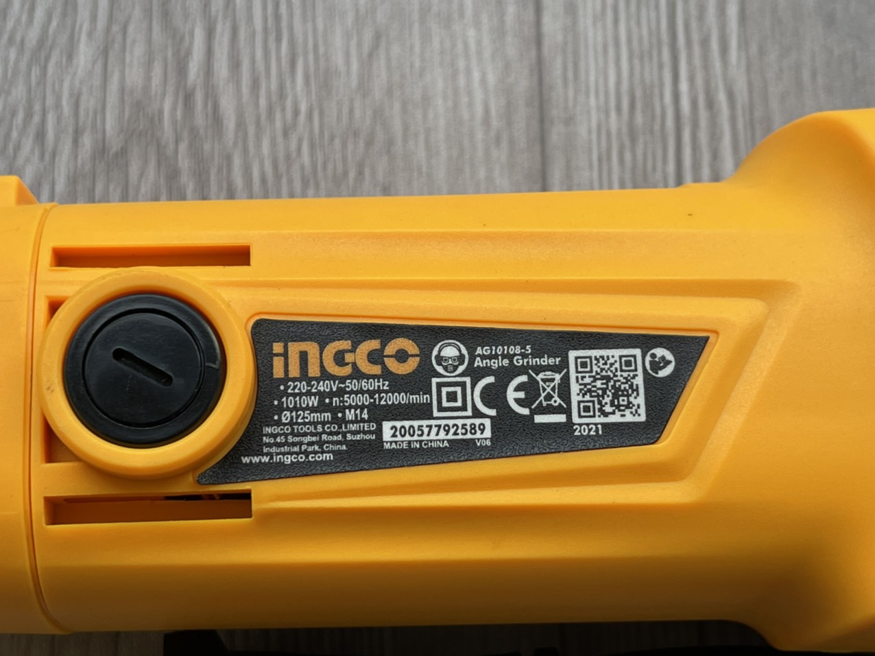 [HCM]Máy mài máy cắt 1010W Ingco AG10108-5 ( có nút điều chỉnh tốc độ )