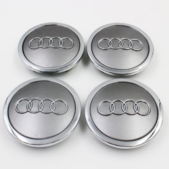 01 chiếc Logo chụp mâm, ốp lazang bánh xe ô tô Au.di Q7 AUD77 đường kính 77mm