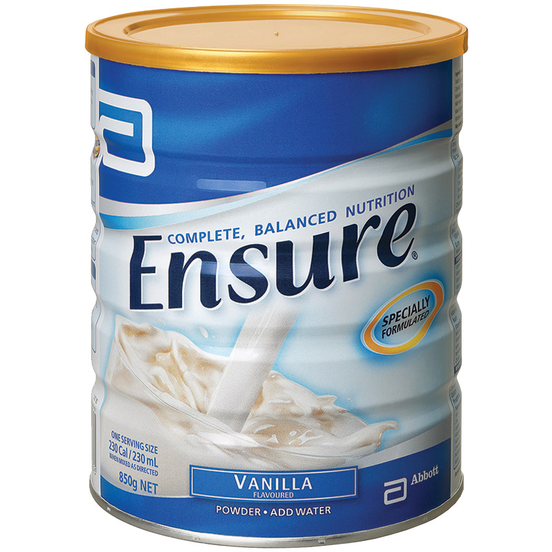Sữa bột Ensure 850g Úc- hương vanilla