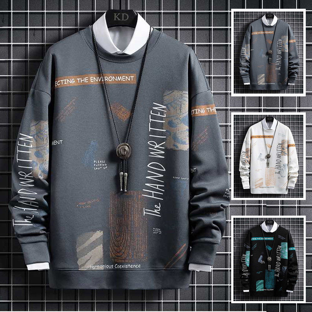 >> BÁO GIÁ ÁO KHOÁC NỈ NAM HÀN QUỐC CHO MÙA ĐÔNG ẤM ÁP HOT TREND 2020 | Shopee Lazada Sendo Tiki mới nhất 240 Áo Sweater Áo Thun Nỉ Nam Cổ Tròn Cao Cấp Thời Trang Thu Đông The HAND WRITTEN Kiểu Dáng Hàn Quốc Hot Trend 2020 FASHION4MENHCM AO TOP 90000152C2