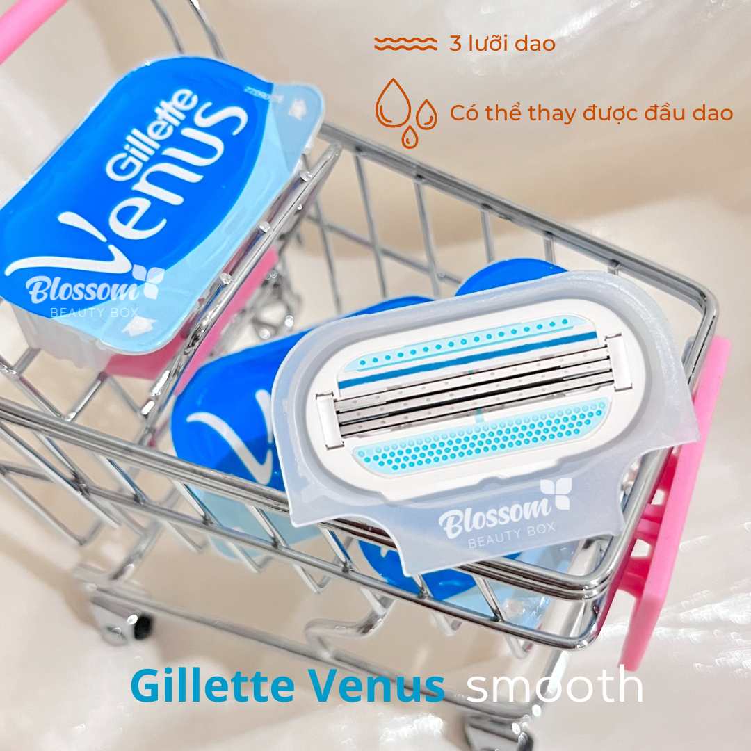 Dao cạo GILLETTE Venus Smooth Razor 3 blades (Chuyên dụng cho nữ)