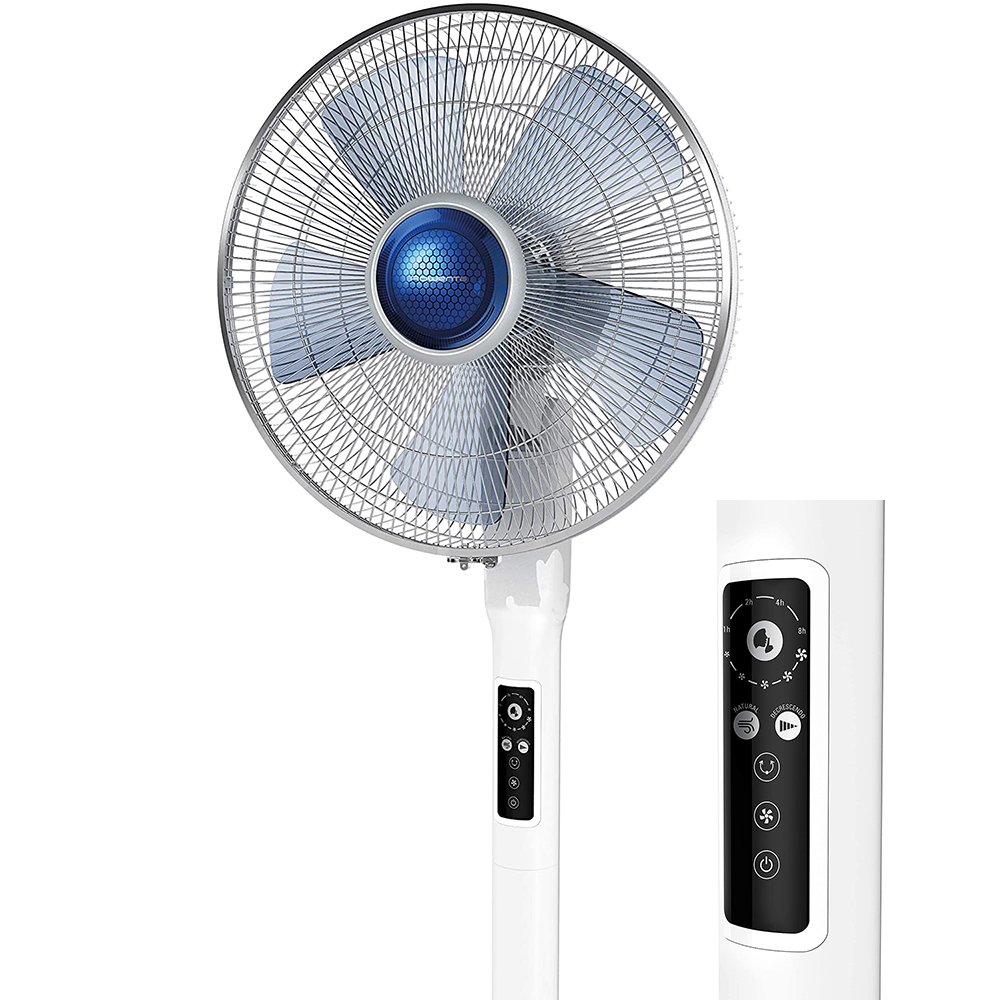 Quạt cây Rowenta VU5880 VU5870 nội địa Đức quạt đứng cao cấp điều khiển từ xa thông minh công suất lớn GermanySnT