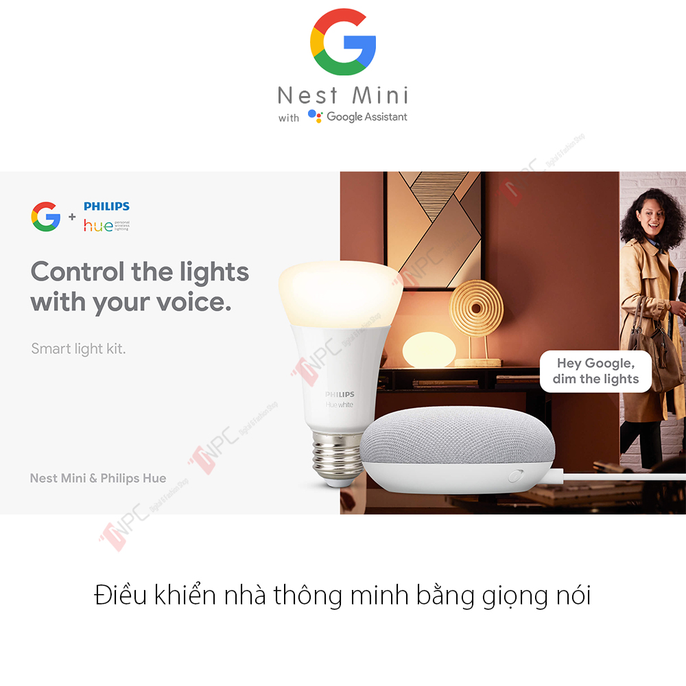 Google Nest Mini (thế hệ 2) loa thông minh trợ lý ảo Google Assistant (Home Mini 2)