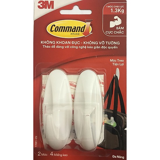 [HCM]Móc Treo Kiểu Tròn 13kg Command 3M - 17086