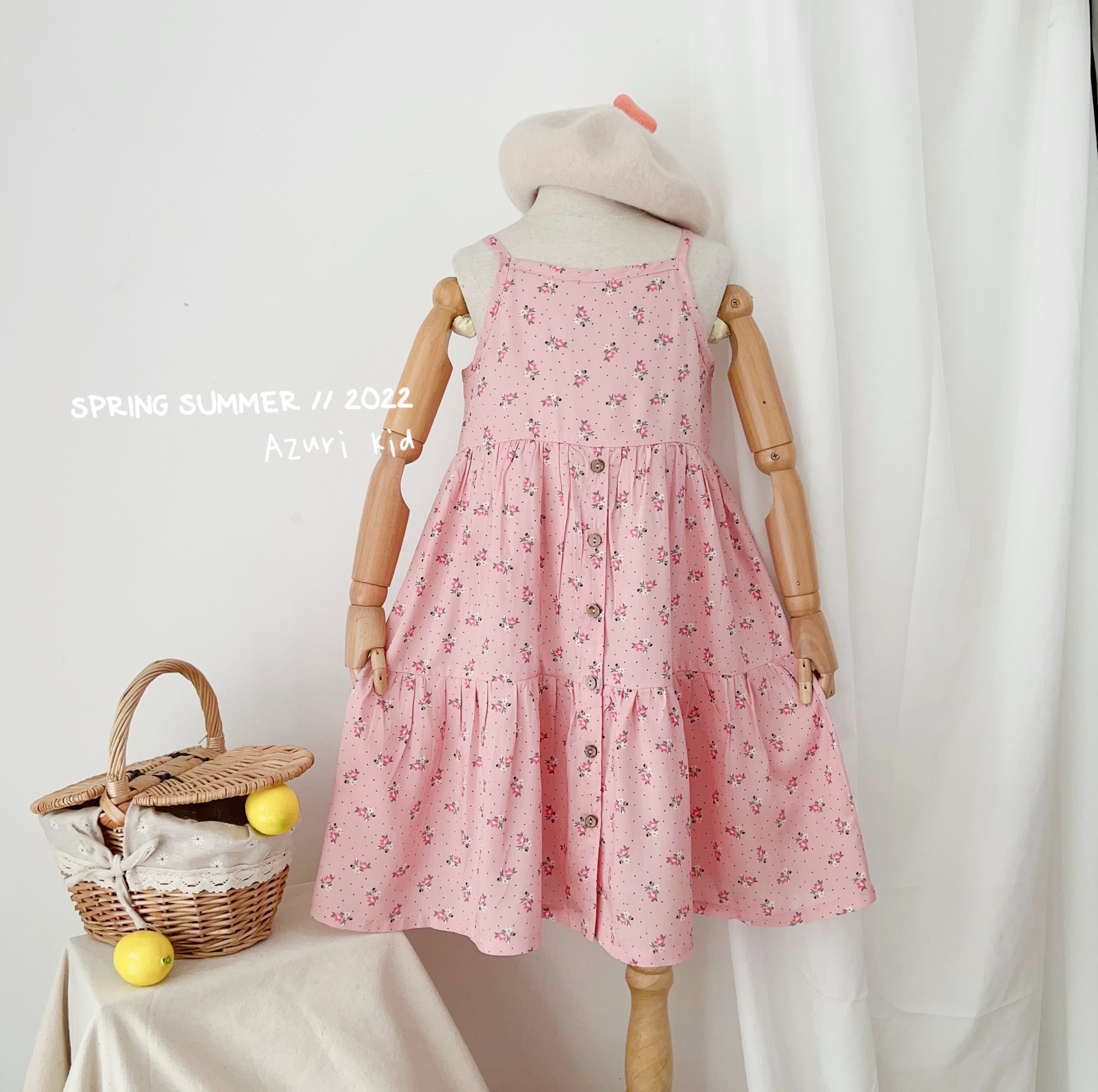 ĐẦM MAXI 2 DÂY MÙA HÈ DÀNH CHO BÉ GÁI