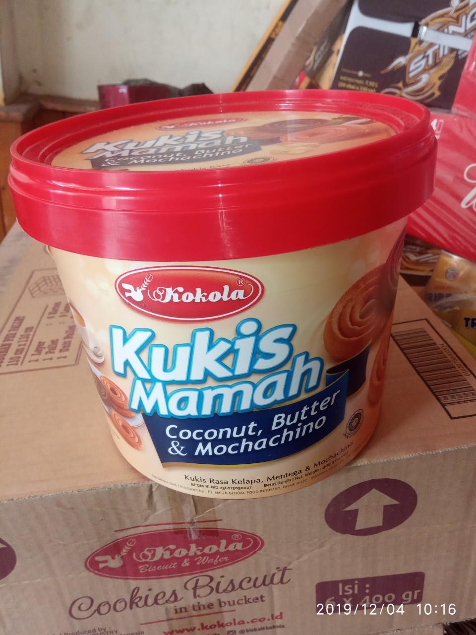 Bánh xô Kokola Crackers vàng xô 400g