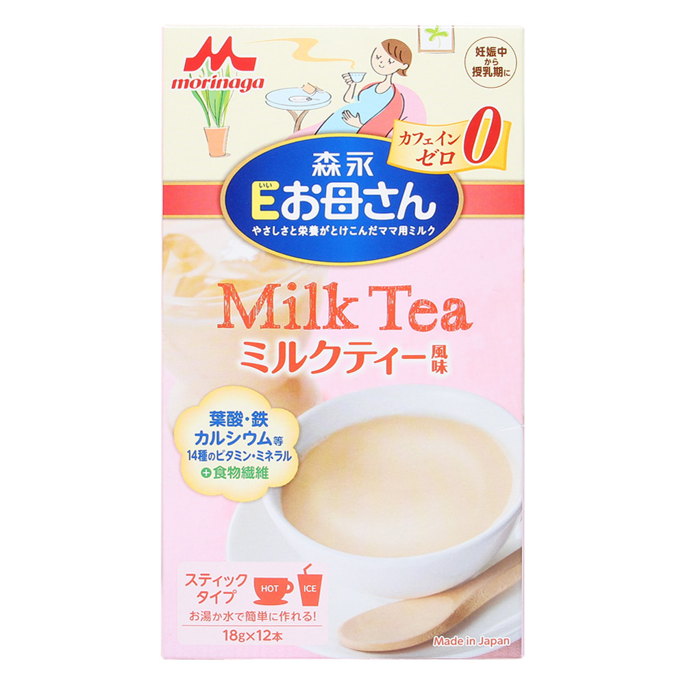 Sữa bầu Morinaga vị Trà sữa, 216g (12 gói, Nhật)