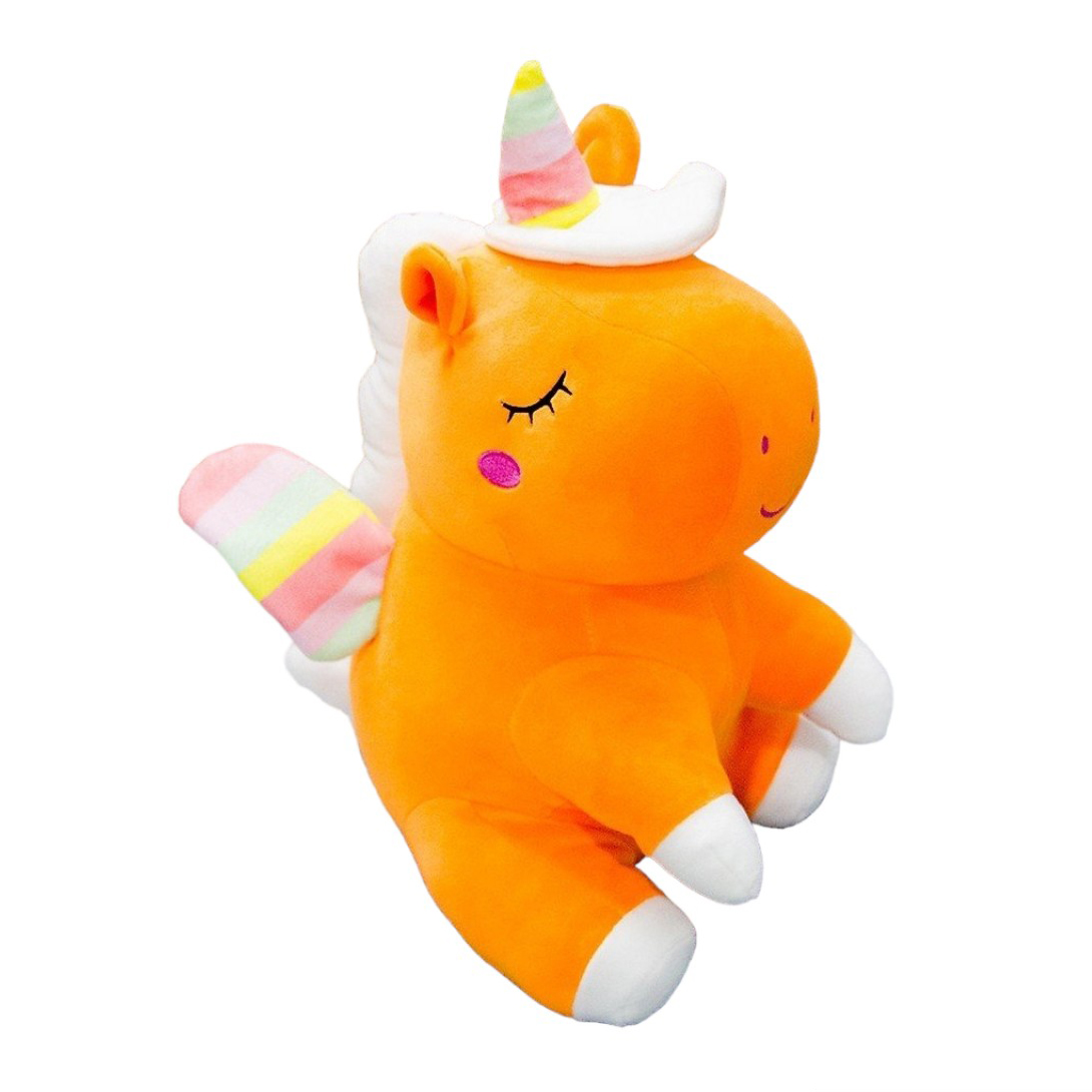 Gấu Bông Ngựa Một Sừng Unicorn Ngồi Cánh Nhiều Màu (25cm---40cm) Vải Miniso Mềm Mịn, Hàng Loại 1 Cao Cấp
