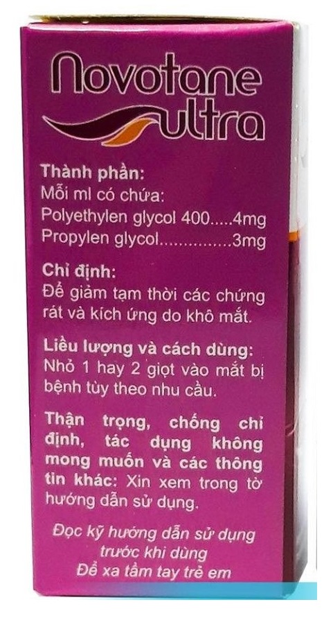 Nước mắt nhân tạo Novotane Ultra 5ml