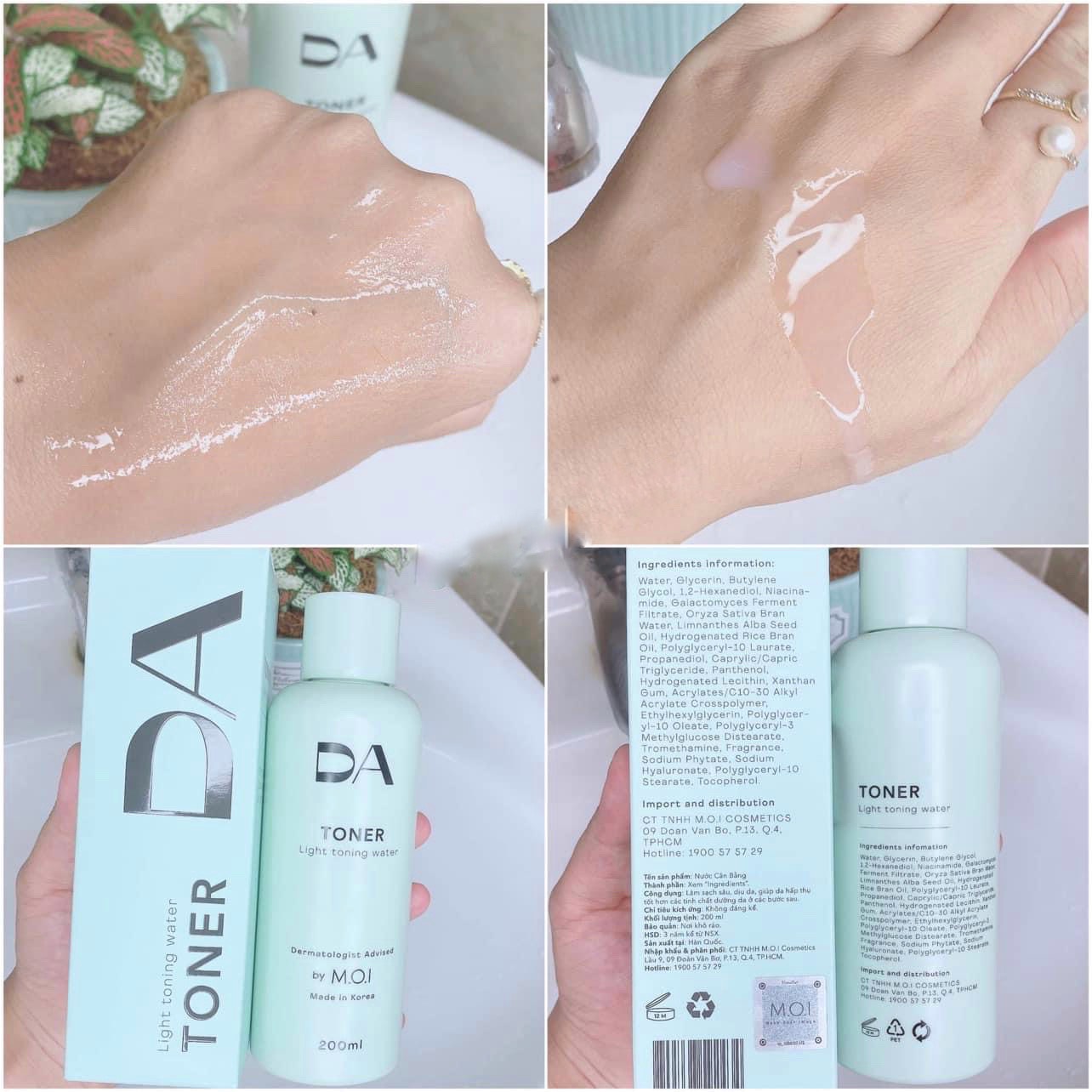SỮA RỬA MẶT VÀ TONER DA BY MOI