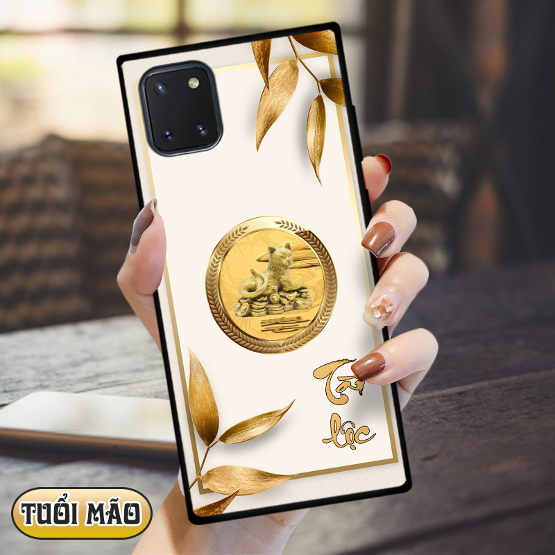 Ốp lưng kính 12 con giáp cho Samsung Galaxy Note 10 Lite
