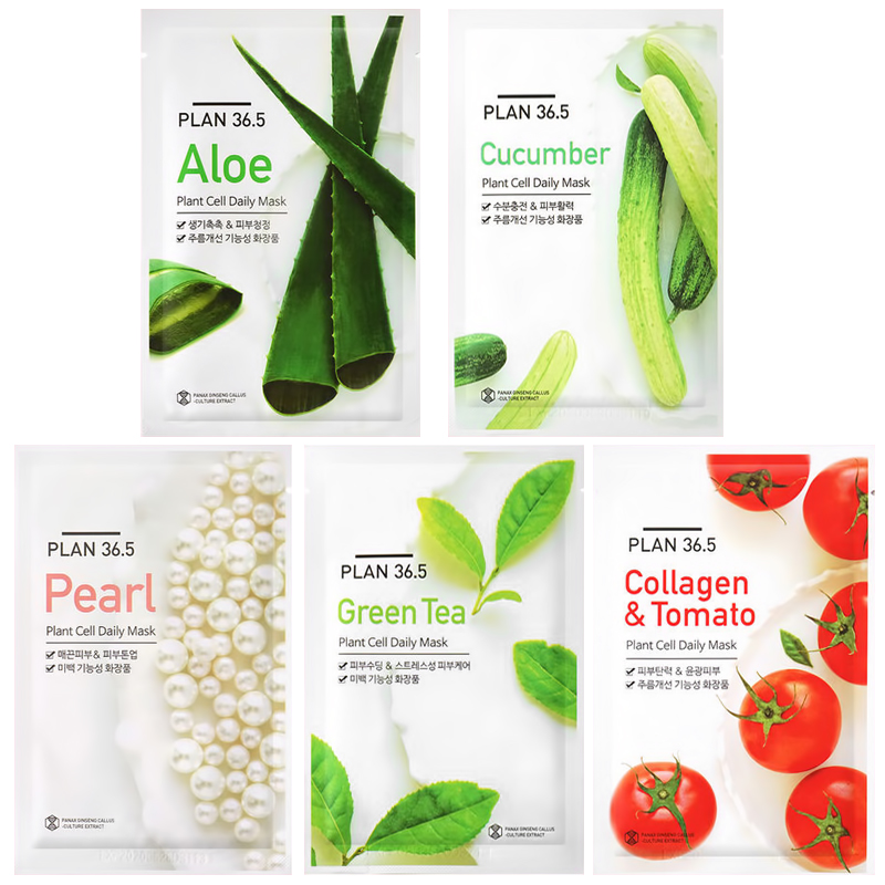 COMBO 5 MIẾNG MIX CÁC LOẠI MẶT NẠ Plan 36.5 Hàn Quốc