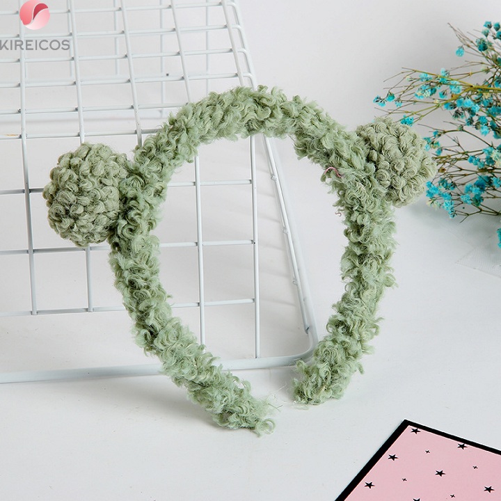 [HCM]Cài Tóc Lông Xù 2 Tai Nhỏ Siêu Cute