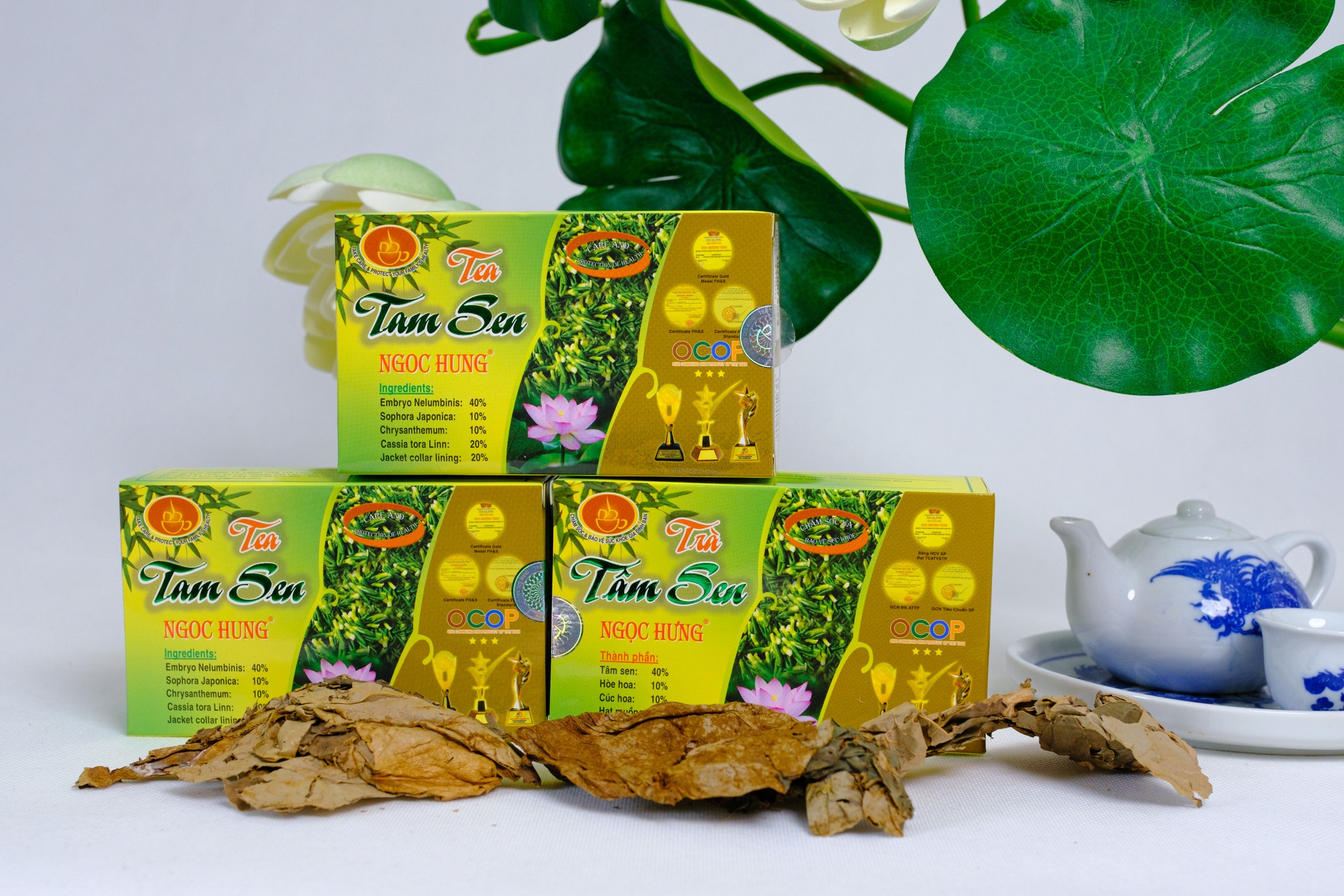 Combo 5 hộp trà Tâm sen Ngọc Hưng