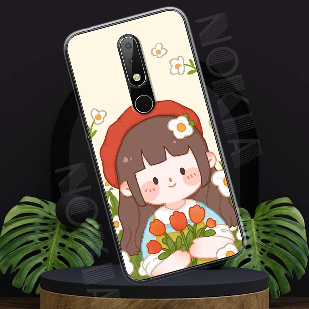 Ốp lưng nokia 6.1 plus mẫu bst cô gái dễ thương tpu