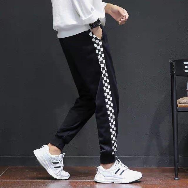Quần nam phối sọc caro BLA0619