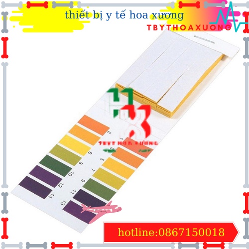 [1 Hộp 20 Tệp ] Giấy Quỳ Tím Thử Độ pH Thang Đo Từ 1 Đến 14