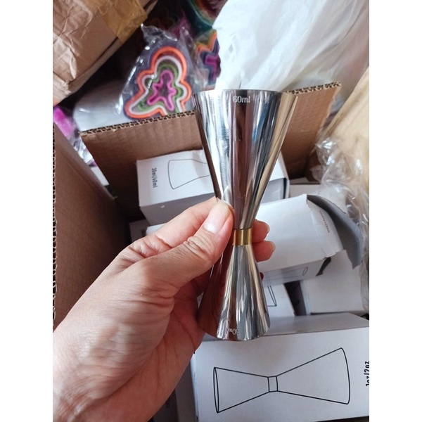 Ly đong inox #304 2 đầu 30/60ml