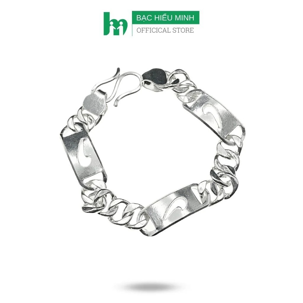 Lắc tay nam bằng bạc ta bạc hiểu minh ltn018 nike 6,5 chỉ