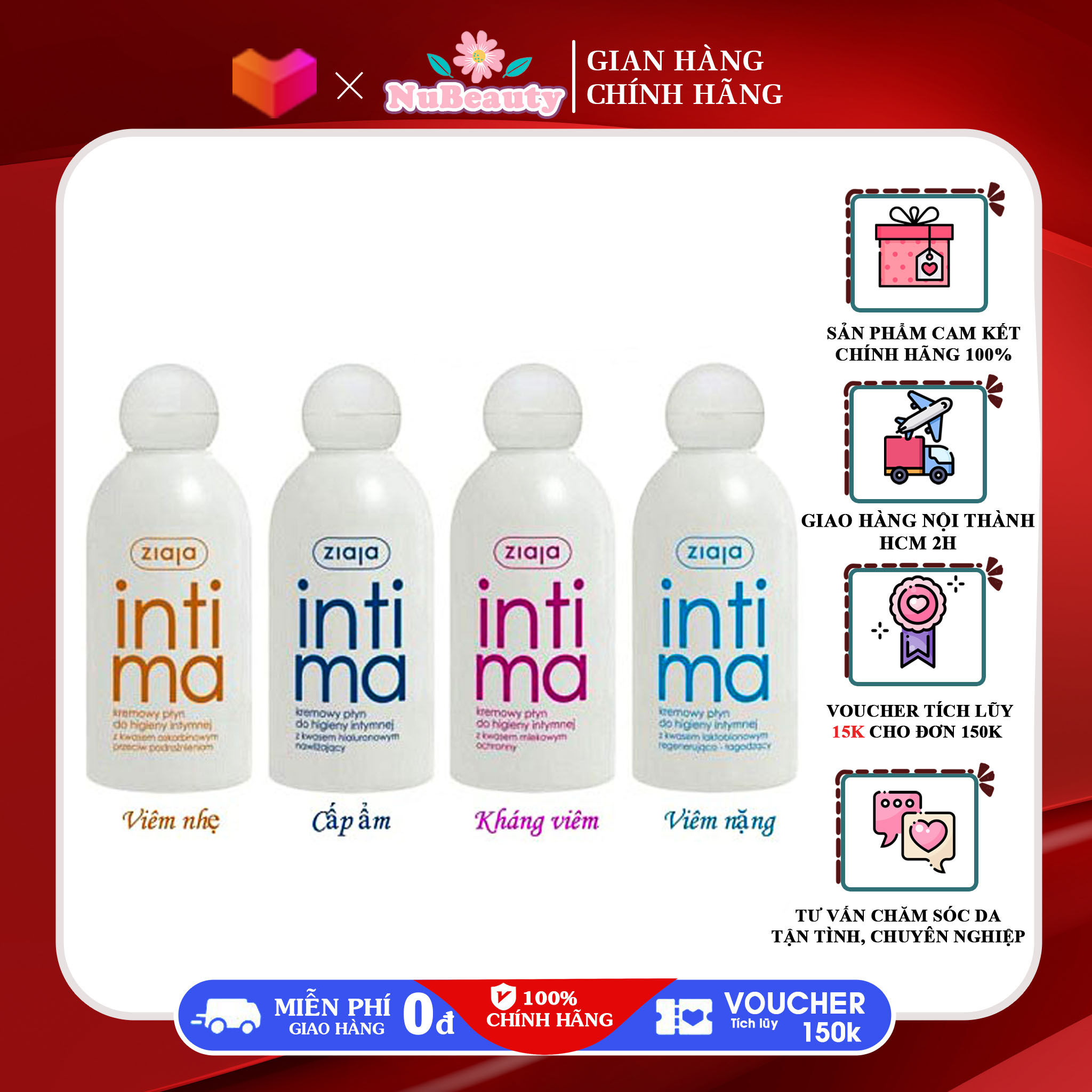 Chính Hãng Dung dịch vệ sinh Intima Ziaja làm sạch, giữ ẩm